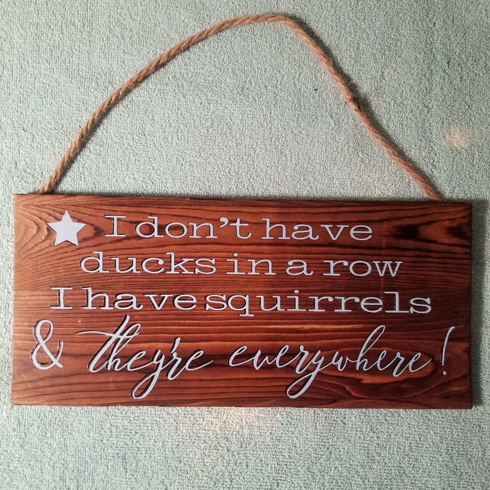 Wood decor sign
